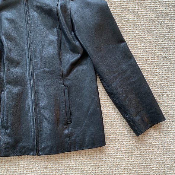 Vintage Old Navy Leather Jacket - Picture 3 of 8